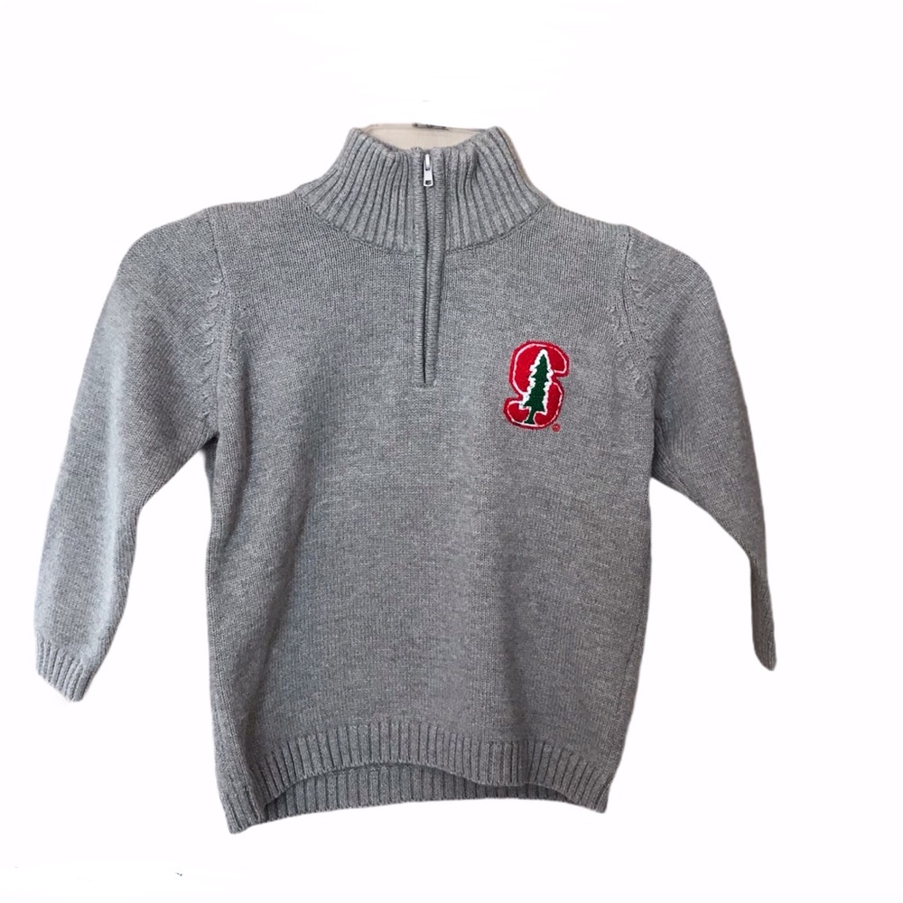 Alma Mater Stanford Kids Quarter Zip Sweater